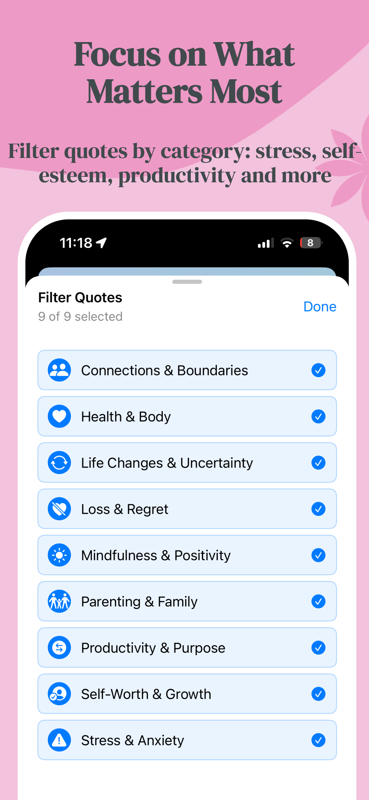Swipe to find your insight - simple card-based design